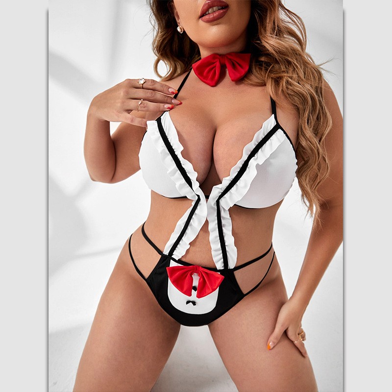 Lace Bralette Set - New Bow Halter Sexy Lingerie Set