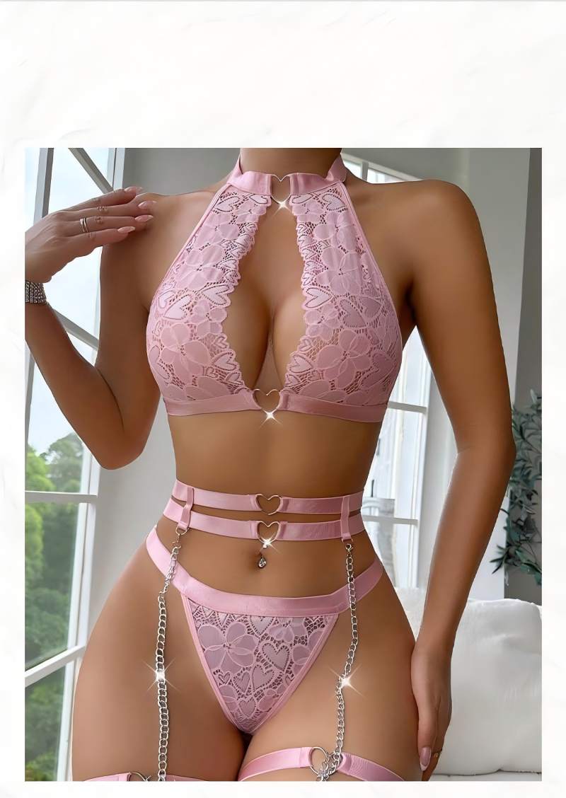 Sexy Lingerie Set Push Up Lace - Lace Bralette Set review and price