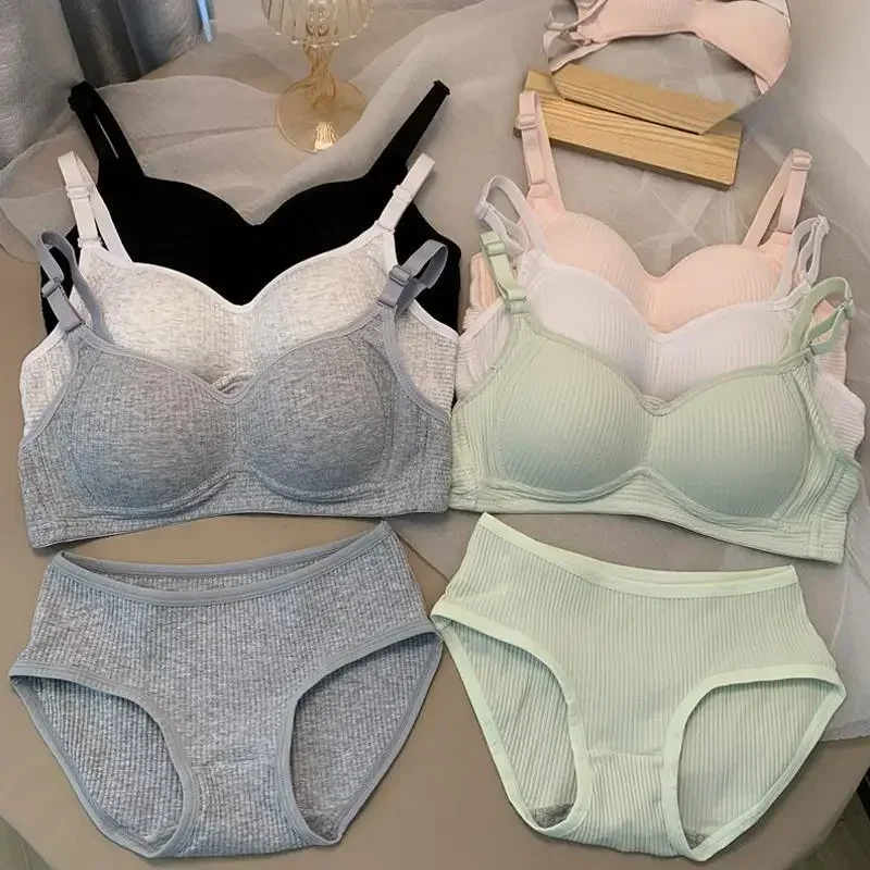 Women Seamless Bra Sets Pantie - Cotton Bra Everyday review and price