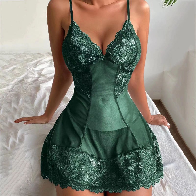 Sensual Lace & Tulle Sleepwear - Lace Bralette Set review and price