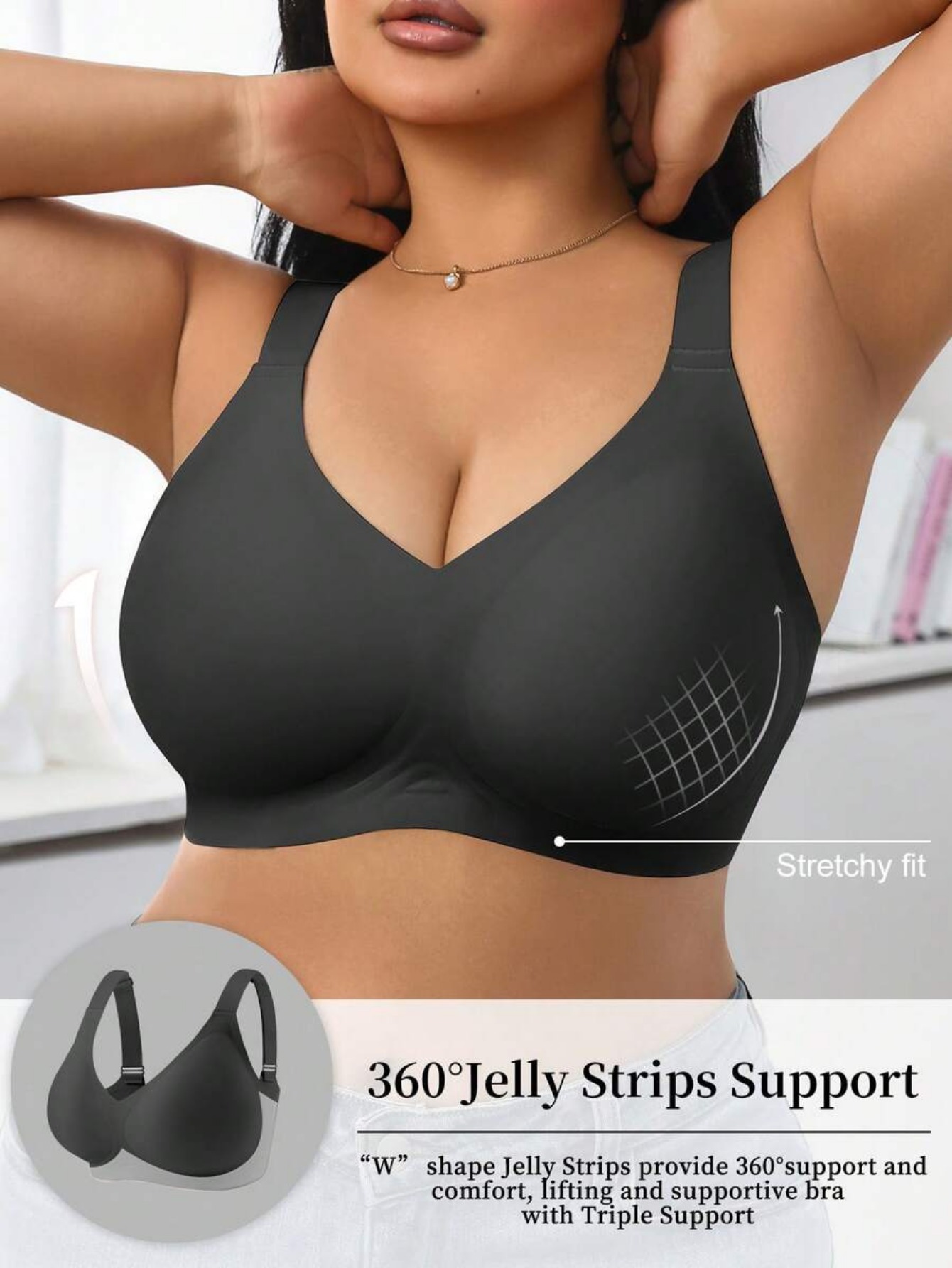 Women's High Support Sports Br - Wirefree Bra Comfort review and price