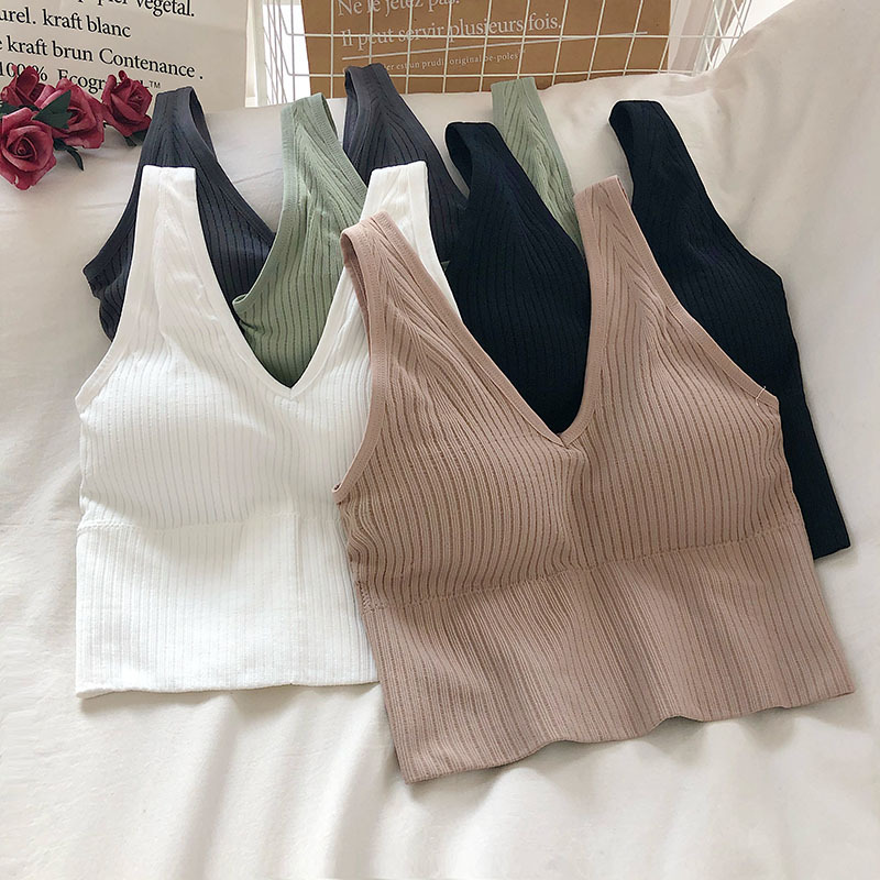 Women's Tank Crop Tops Female  - T Shirt Bra Seamless review and price