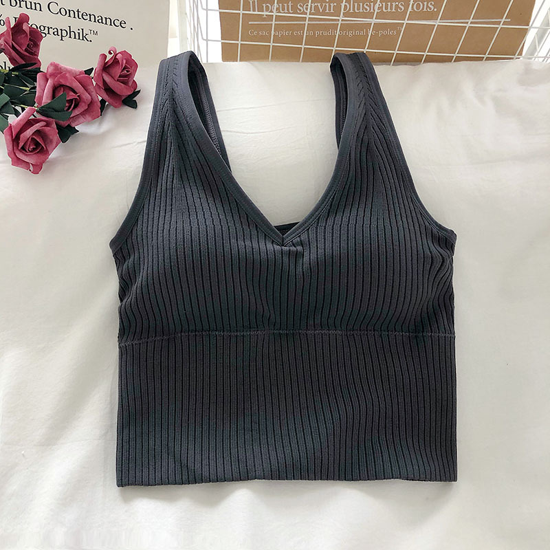 Women's Tank Crop Tops Female  - T Shirt Bra Seamless review and price