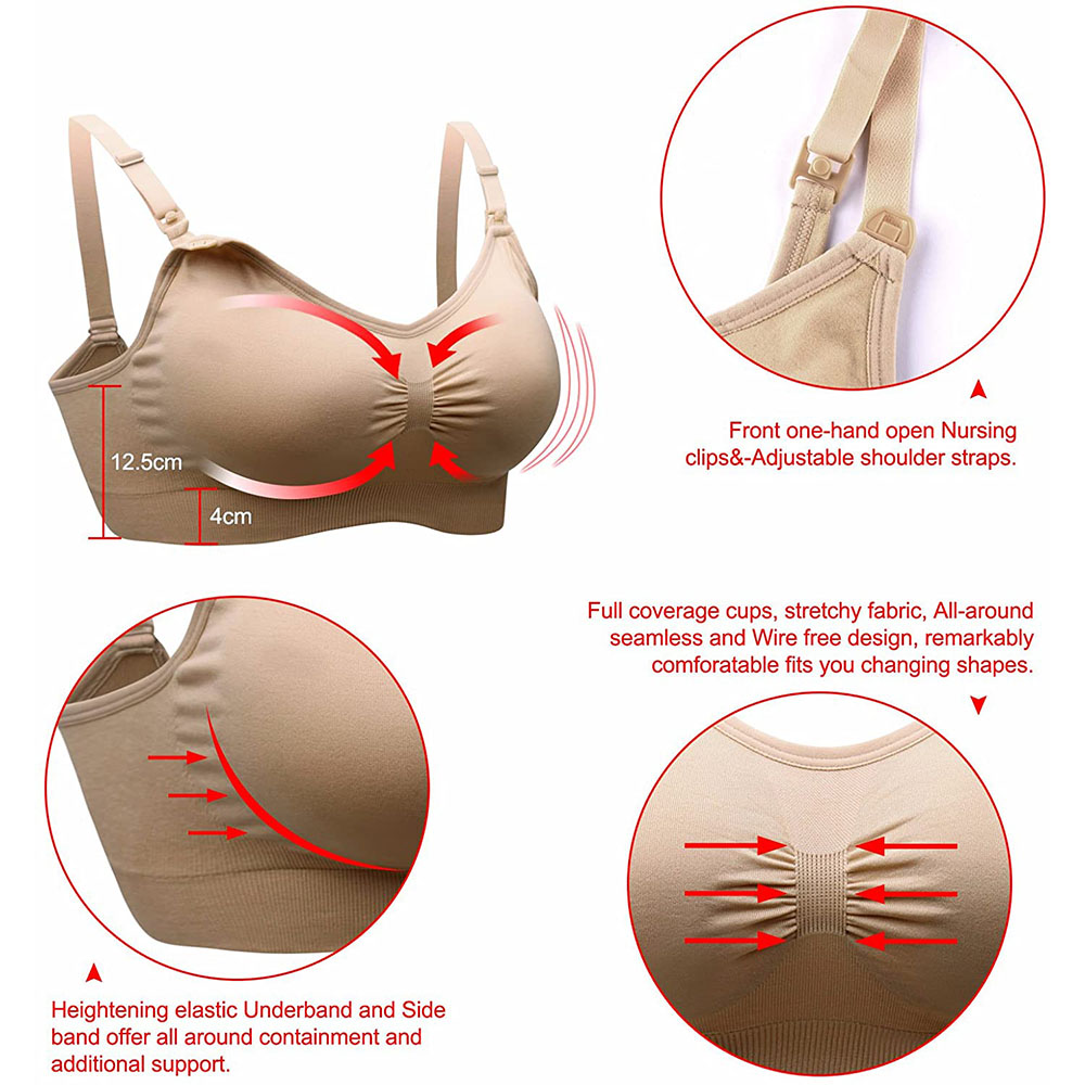 Womens Maternity  Nursing Bra  - Sleep Bra Bralette review and price