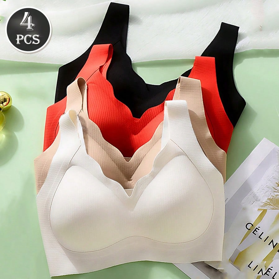 4pcs Women's Seamless Push Up  - T Shirt Bra Seamless review and price