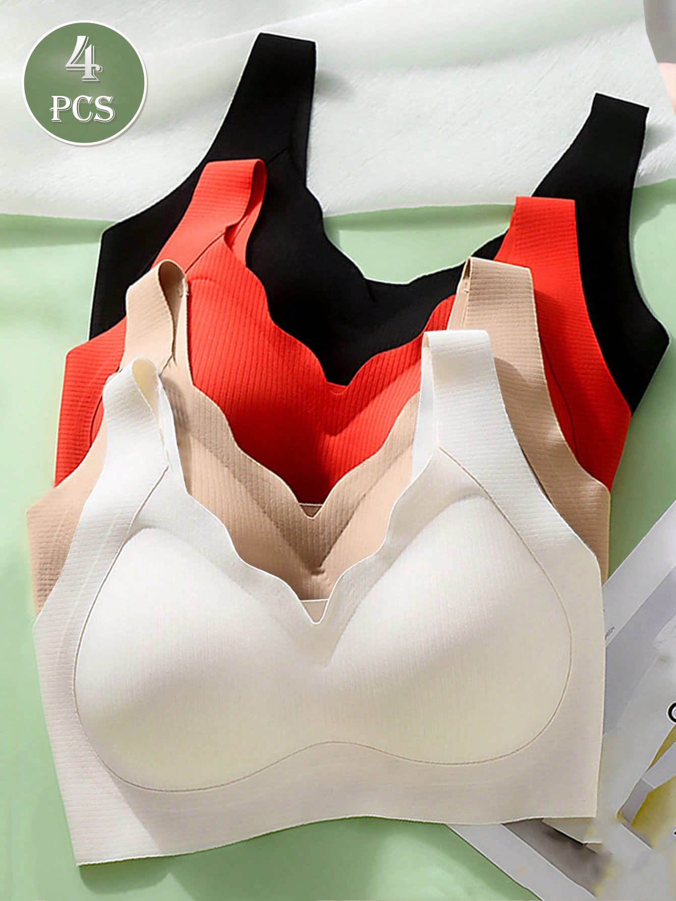 4pcs Women's Seamless Push Up  - T Shirt Bra Seamless review and price