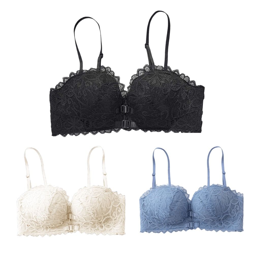 Comfortable Deep V Front Butto - Wirefree Bra Comfort review and price