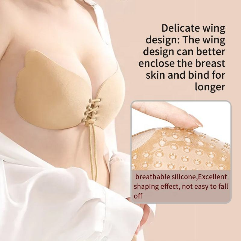 Wing shaped drawstring nude ba - Strapless Bra Adhesive review and price