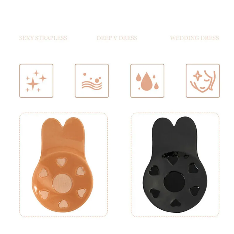 1 Pair Breathable silicone bre - Push Up Bra Silicone review and price