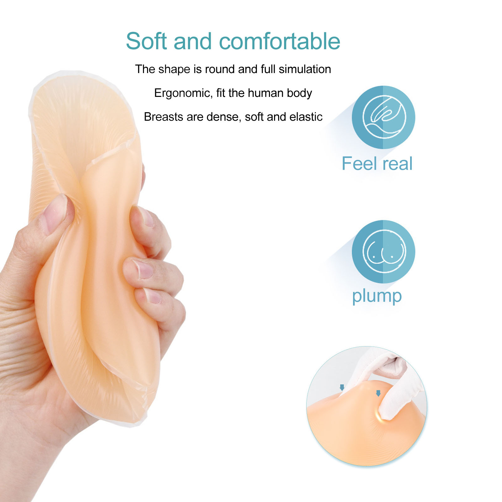5.3Oz Silicone Bra Insert Drop - Mastectomy Bra Pocket review and price