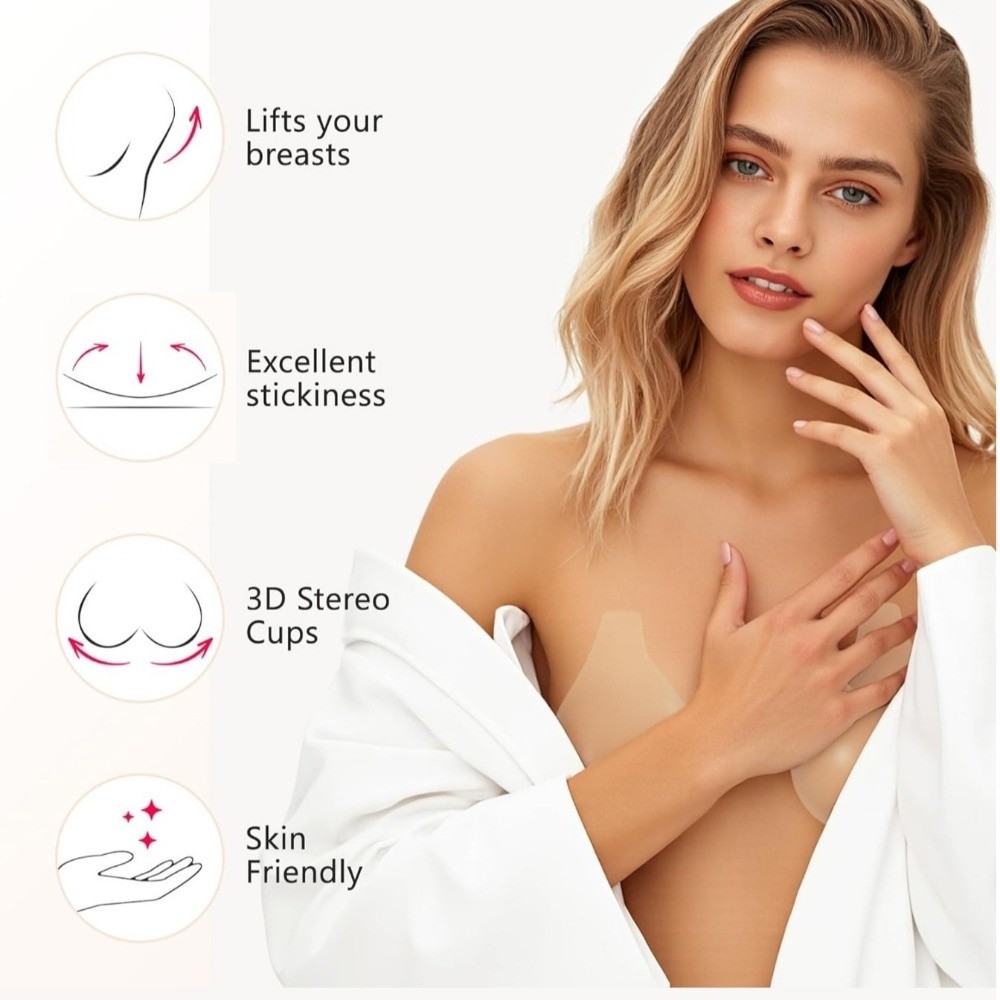 Seamless Silicone Nipple Cover - Push Up Bra Silicone review and price